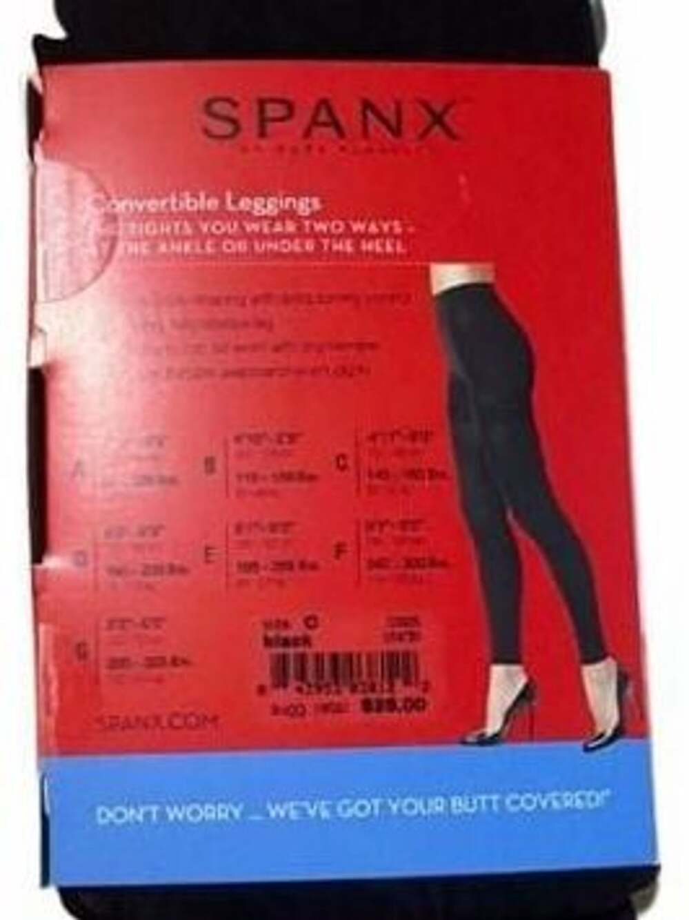 Spanx Tight-End Tights Convertible Leggings Black Size C - Picture 5 of 5